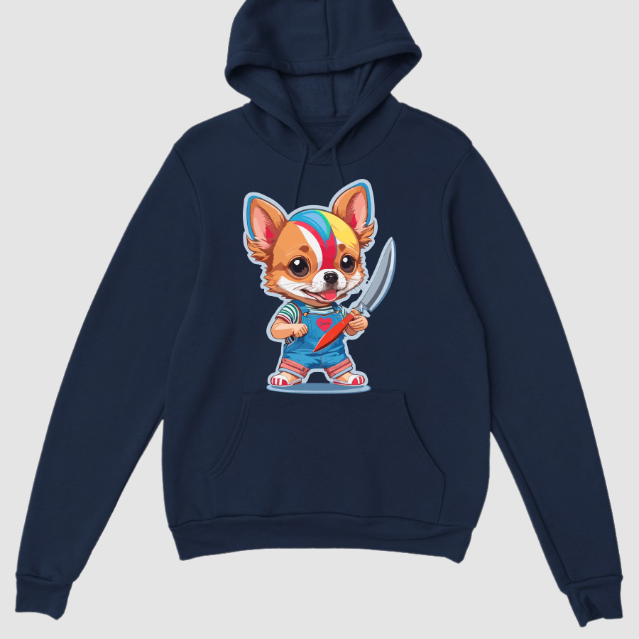 Hoodie Basic Kadın Lacivert